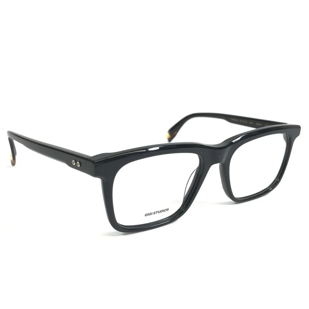 Gigi Studios Eyeglasses Frames EDISON 68991/1 Black Square Full Rim 56-20-150